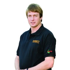 Černé tričko Garrett Polo